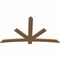 Ekena Millwork Alberta Smooth Timber Gable Bracket, Western Red Cedar, 84"W x 49"H x 1 1/2"D x 5 1/2"F, 14/12 Pitch GBW084X49X0206ALB00SWR - alternate 5